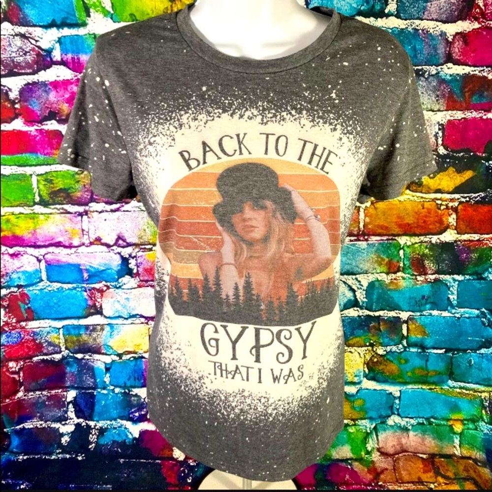 Fleetwood Mac Stevie Nicks Gypsy Paint Splatter T-shirt Women’s M.